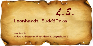 Leonhardt Sudárka névjegykártya